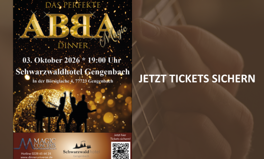 ABBA Dinner Night – 03.10.2026 im Schwarzwaldhotel Gengenbach